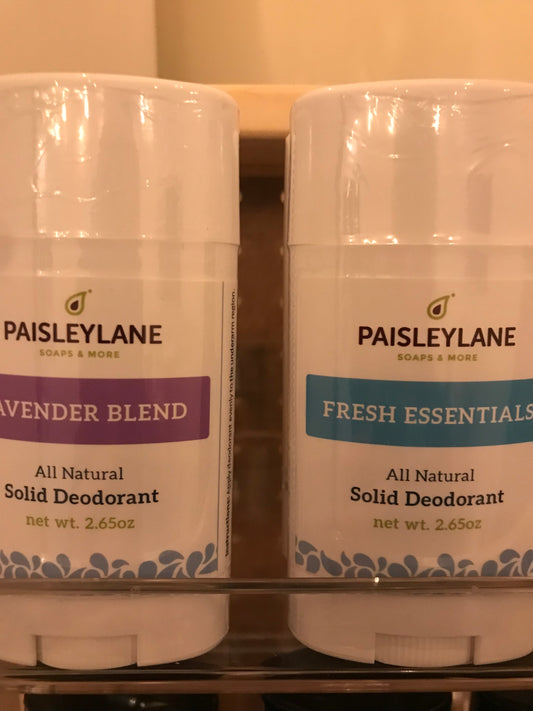 Natural solid deodorant