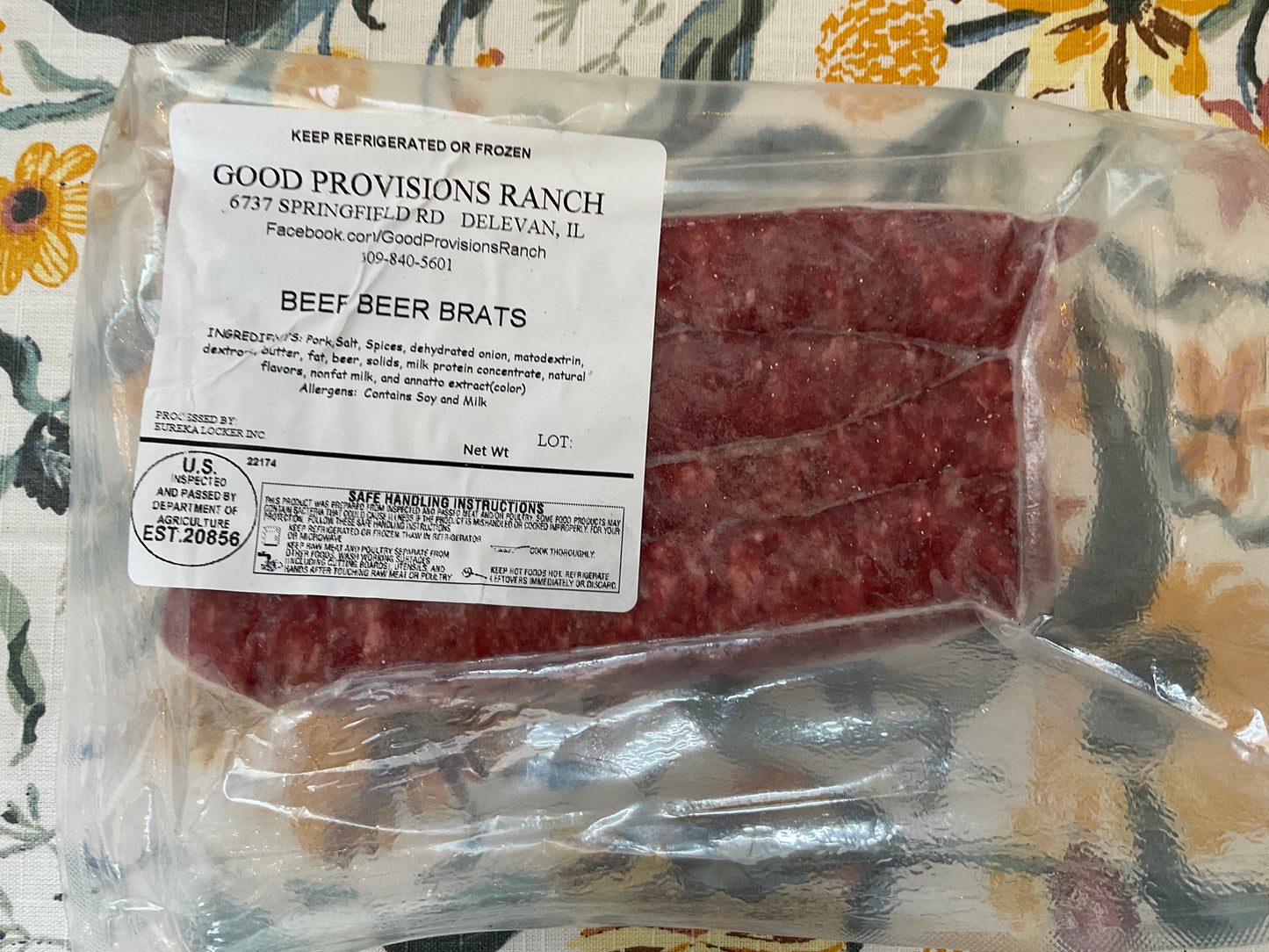 Beef beer brats